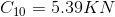 C10 = 5.39KN