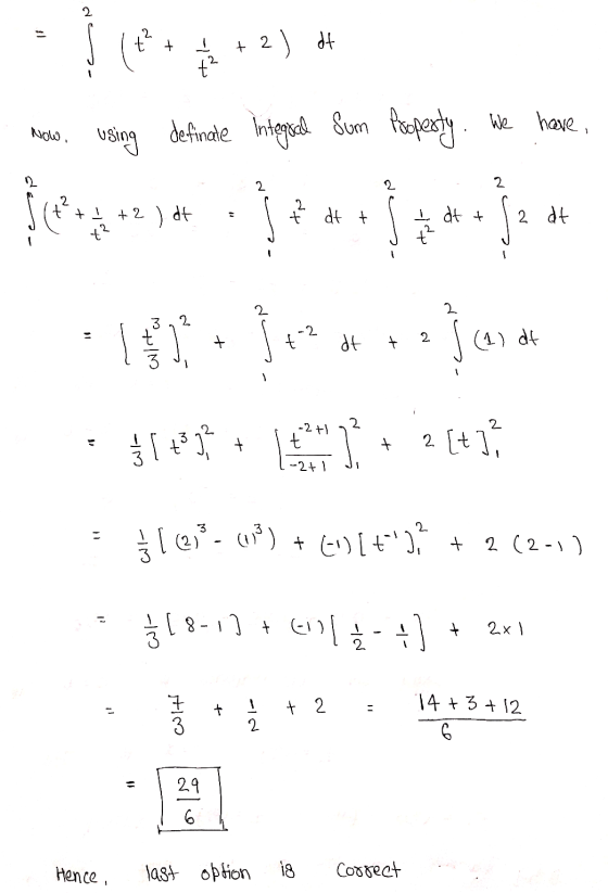 2. + 2 2) dt Now, using definale integral Sum Property. We have 2 2 2 dt t at t 2 dt - feat) :11:*** to Jardi $1+1+1+7(+1? 1