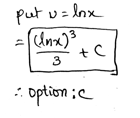 put w=lnx 3 Inx) tc 3 ܂ option lic