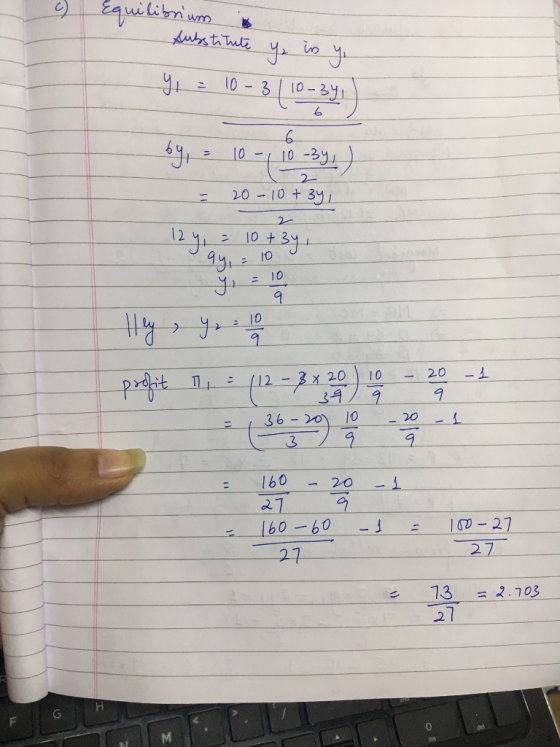 Equilibrium in Substitute Yz in Yi 9. - 10 – 3 | 10 - 371) 69 = 10 - 10 -29. ) = 20 – 10+ 39 12 )) 10 +3y. - 49, - ю а Ну, у