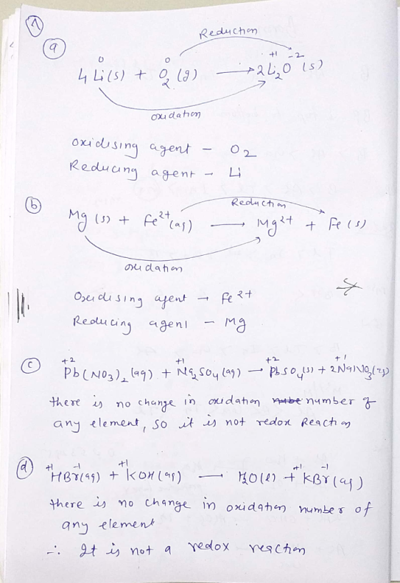 Reduchon + 2 s) 4 L(s) OxI dahen oxi oising agent Reduang agent O2 LI Redy ctr am s Fe (as) 2+ Ori dahm. Opei dli sing aent F