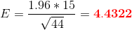 1.96 15 4.4322