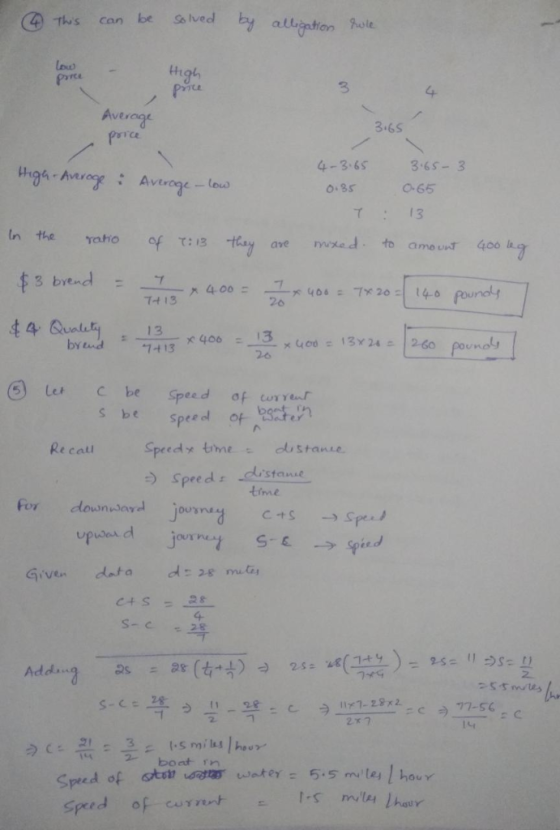 @ This can be solved by alligation Rule low High porte price 3 Average 3.65 , price High-Average : Average_low 4-3165 3:65-3