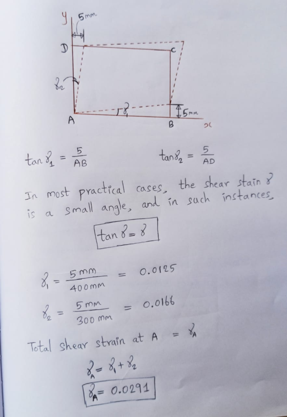 4, 5mm в 20 tanda = 55 tanda = 5 the shear stain 8 such instances, In most practical cases, is a small angle, and in tan 8=8