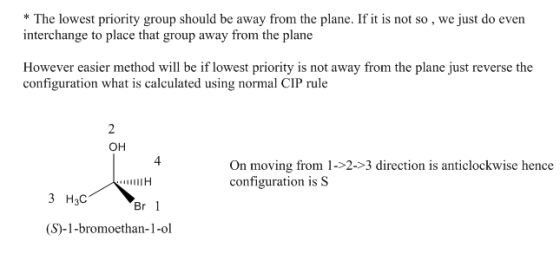 The lowest priority group should be away from the plane. If it is not so , we just do even interchange to place that group aw
