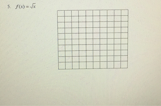 5. f(x) =