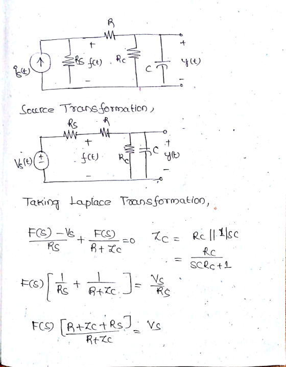 Source-Transformation RsR Takina Laplace ransformation FOS)-k +-RS.。スсこRe ll 11sc Rtzc