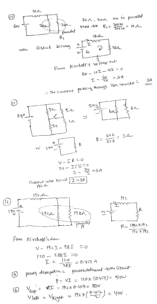 10A Gov 204, 2011 au in parallel T 2003 3 200 - there toll Riz 20x20 = 100 A t parallel 104 Creed becang & LI 3 - asian wow