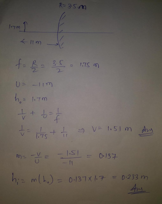 R=3.5m 1.7m m Lilm f- & = 3.5 1.75 m a U= -lim 1.7 m ha + + -1 ch Ang lits + - = 1.51m me 0.137 hiz mlho) = 0.137X117 = 0.233