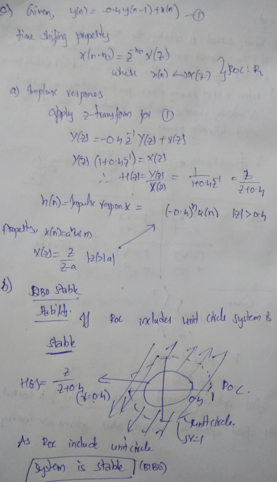 as Given, yen = 0.44 (0-1) talin) time shiking propelty xlnog) = 2 hox (2) shell silm) (2) 4800: R. a) Implase respones apply