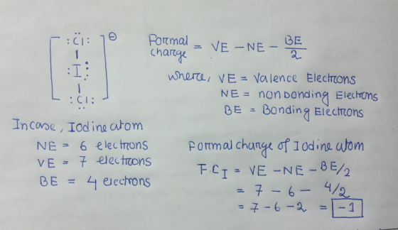 ric: 70 Formal – VE – NE - Charge wherce, VE = Valence Electrons - Cli NE = non bonding Electrons BE - Bonding Electrons Inca