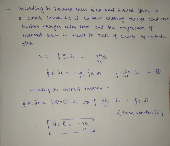 a According to faradey there is an emf induced given in closed conductor if current crossing through conductor surface change