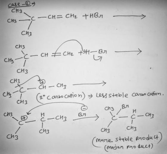 се -05 CHз. — ск= CH2 + HBл — сиз: СИ? — СИ Е СИ +9H— Вл 1 - сиз — а — спа — (2° Carbo cation) = less stable carbocation. О с