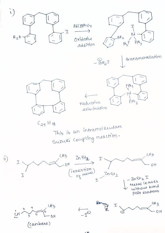 ed (pph34 H- I R₂ BY oxidative TAS BR2 Pd 71 Ph, P Pha addition transmetallation -BR. I ? pphz T li ppha reductive eliminatio