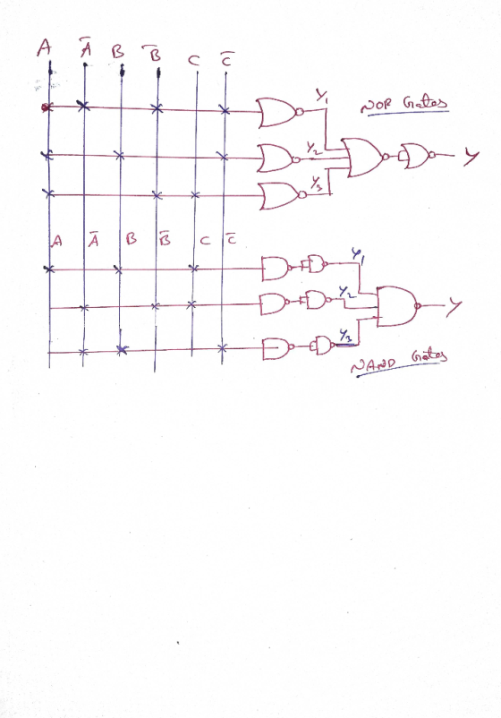 А А B се NOR Gates Do y Dabei B 13 clo DO* Dry NAMD Gates