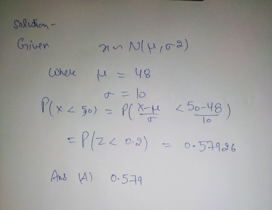 solution - Given и [ро 3) Where M - че о PU х2 50) 50) — Р бо-Ч8 18) lo PC X- - Р1-2 р.3) — 0.5 496 Ans А) О. 514