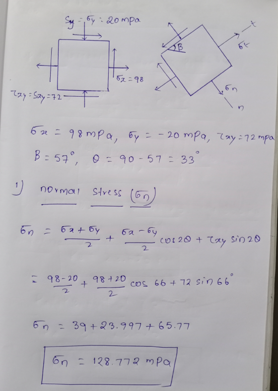 - бу омро бz - 98 zy - Say=12 6 = 98 тра, бу = - 20 тра, аяу = 12 оро В : 52°, 9 - 90 - 51 - 33° ) normal stress (60) бо - бя
