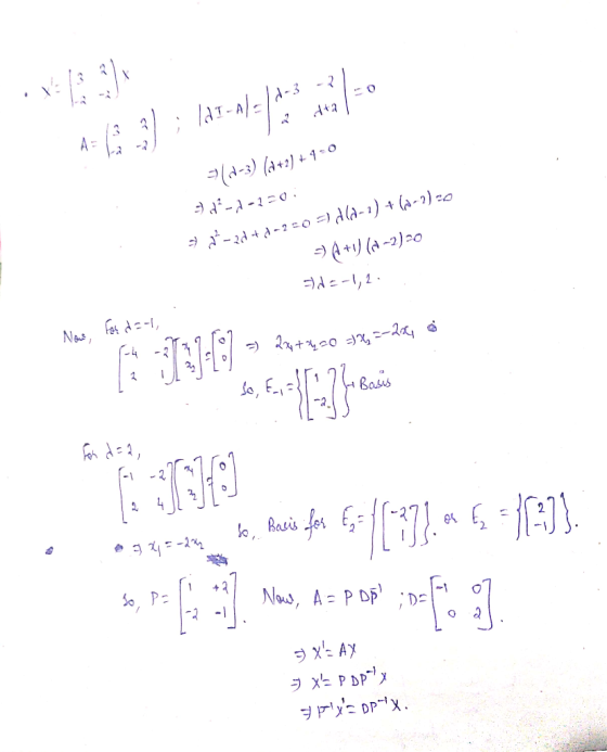 1- 30 AI-A/= attal (1-3) (0+2)+9=0 5}} --2=0; ’-20 +4-2=0=18(2-2) +(2-2)=0 » A+1) (0-2)=0 =d=-1,2. . Nowe, for d=-1, 5) 204+2