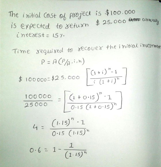 The i nitial Cest of pseject is $l0o.00o is expected tesetuym 25,000 cmnouly Time seqisedl to secouex the initial investmet i
