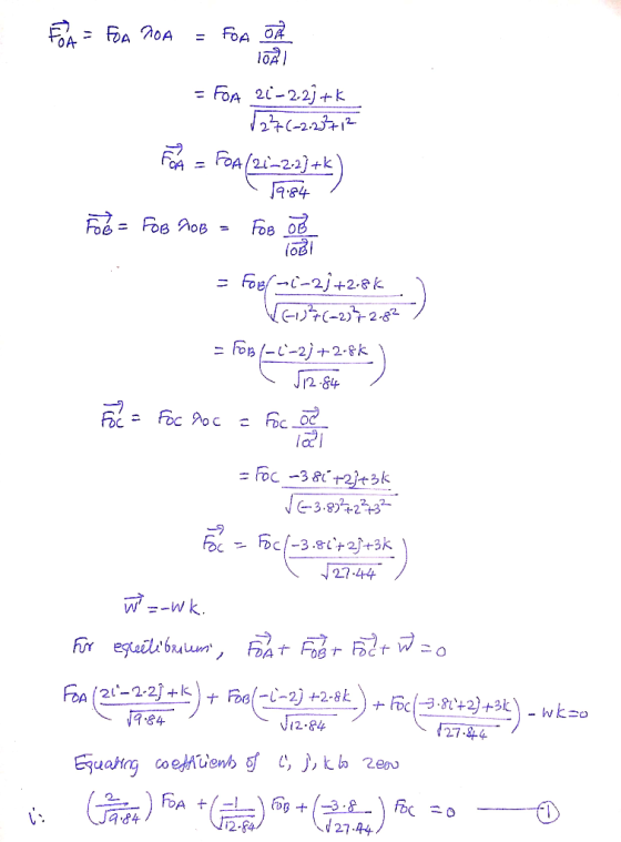 FOR = FOA DOA = FOR OR 10A) - = FOA 26-2-2}+k Ston D7C023372 FOA = FOA(21-2-2}+k) 19.84 Foe = FOB ROB = FOB OB = Fogf-1-23 +2