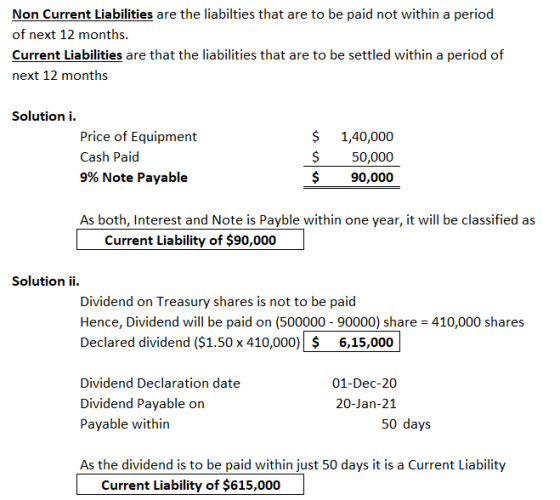 Non Current Liabilities are the liabilties that are to be paid not within a period of next 12 months. Current Liabilities are