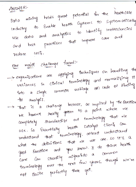 ANSWER hold aeat potertial for the hea th Cystem health case Data mining to Systematicaly Euable Inductry Identify Inefficien