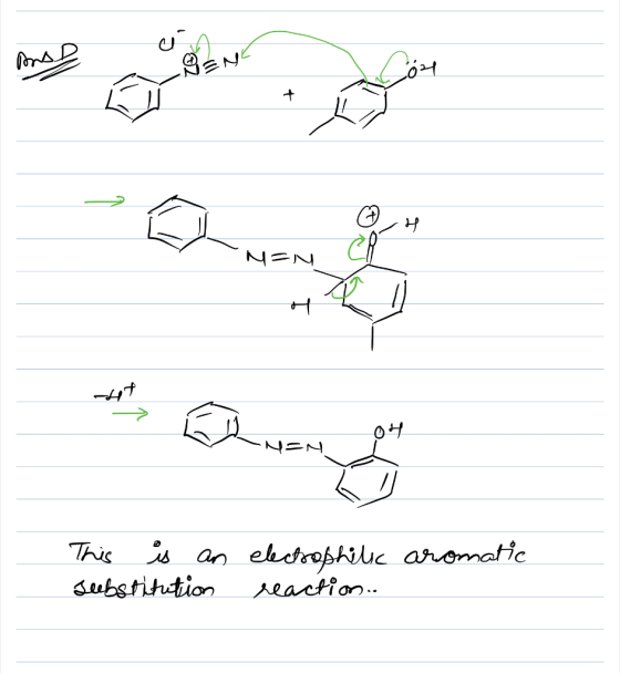 Dons D VENC .024 -NEN aromatic This is an Seebstitution electrophilic reaction..