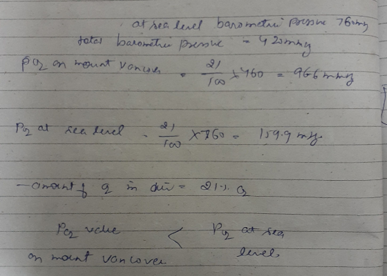 at sea level barometre Pressure 76ony - totar barometre Bressue in Gomma pa on mount vonoh & 2 760 a 966treet Por at relatere