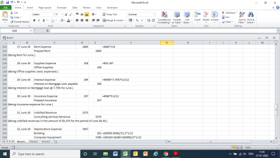 Microsoft Excel - 2 X File Home Insert Page Layout Formulas Data Review View Developer * Cut = = General = Wrap Text Merge &