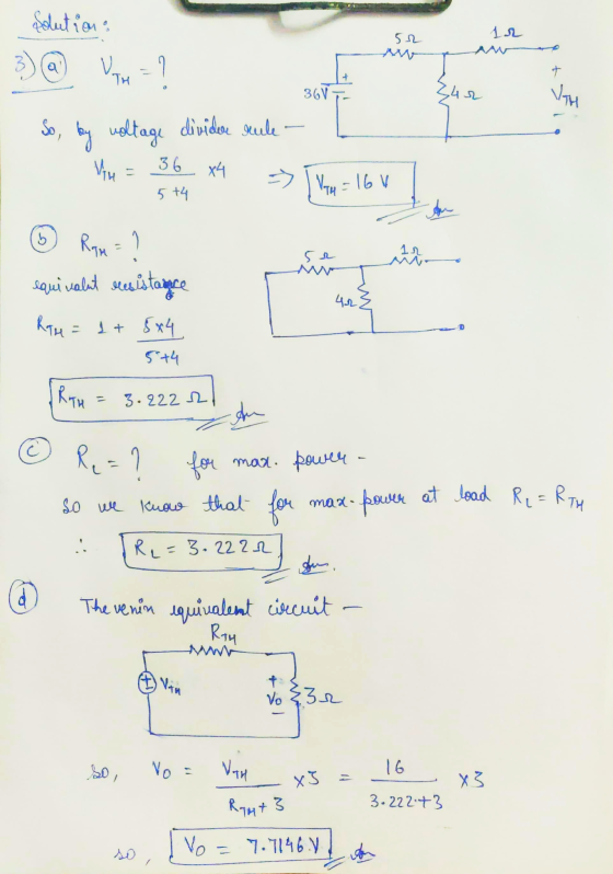 Solution: 512 - 12 I So, by voltage dividere scule - 1 1 = 36 x4 => [V = 164 5+4 non viene 0 Ram = 1 equivalut resistance Ros