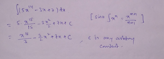 Sisal - 3x + 2) da 32 & 7nec [sinca Sant 11 5.25 is. as net + c e is any arbitry Contant