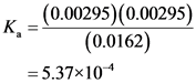 (0.00295) (0.00295)
(0.0162)
= 5.37x10-4