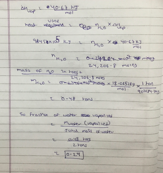 Sthap 2 @40-67 kg mol used heat required a mo hox ou up 98458X LOG IT a n X 40-67 kJ mo) mass of h mo z 8. 2880x moter 24, 20