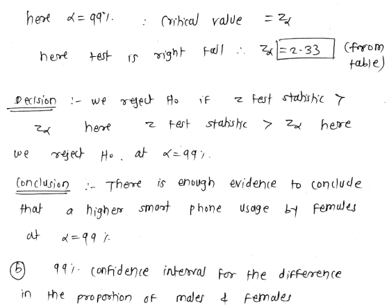 hese d=99% critical value = 22 here test is right fail : 30/=2-33 (from table) Decision :- we reject Ho if z fest statistic >