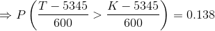 T - 5345 Pl K - 5345 600 ) = 0.138 600 DUU