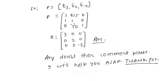 So p= [ E3, E2, E-2 P 1 615 6 0 oto تا o 0 D = 0 O 2 Ar. o 0-2 Any doubt then then comment please. g will help you help you A
