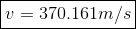 v = 370.161m/s