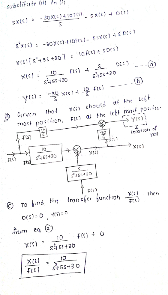 Sx15) : -30X75) +10FCS) - 5SXCS) + S Des? substitute Coil in the - 30X() +10 705) 5 x(s) + DOS) SX05) S 10 FCS) + SDCS) xis1
