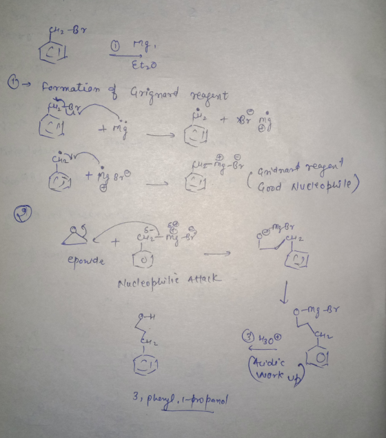 Etzo Pormation Grignad reat E Chn pUEg-r Gdnart reaan Gond Nuekopui le) + epowde Nucleoplilhe Atatk BY 9-mg CH (Audic work 3