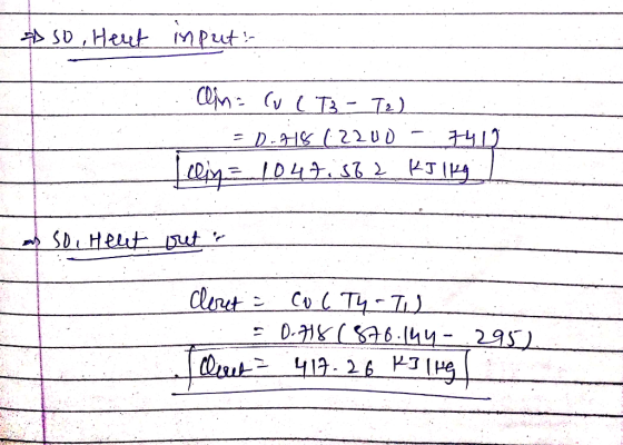 & So, Hent input: Clin Cuc T3 - T2) 1.48 (2200 7400 cliy=1047.58 2 KIlly asso. Heut out ? Clout = col Ty-TJ = 0.78 (876.144 -