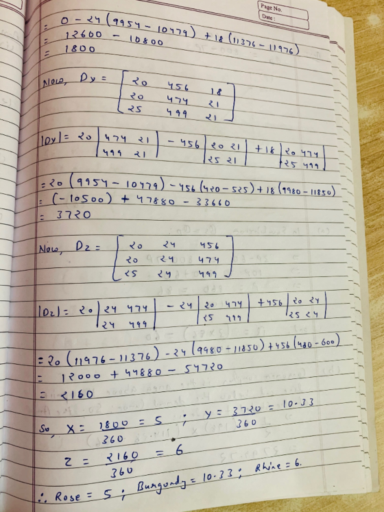 (Page No. Date - २५ (११51 - 10 171) + 18 (10376 - 11976) 1660 - 0800 1800 Dy: २०५७ । २०५५ । २६ ५११ । 110) = २०५१५ २।। - ५ । ५
