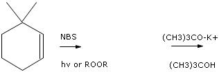 Image for Provide the major product expected for the following reactions. Omit byproducts. Ignore stereochemistry.