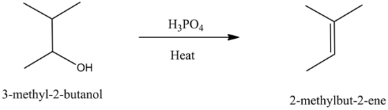 Н.РОД
Heat
ОН
3-methyl-2-butanol
2-methylbut-2-ene
