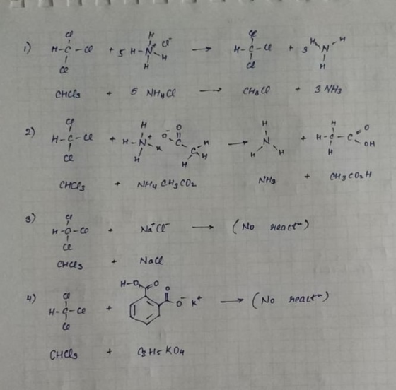 -c-ce 4-c-ce ce CHIPS & 5 NHACO CHOLL & 3 NH3 - H-c-cl & H. OH ce + CHIPS CH 3 COH NHE + NH₃ CH₂ CO₂ H-O-Co - Nace - (No neac