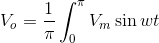 V.= = | a Jo Vm sin wt