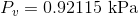 Py = 0.92115 kPa