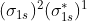 (\sigma _{1s})^{2}(\sigma^{*} _{1s})^{1}