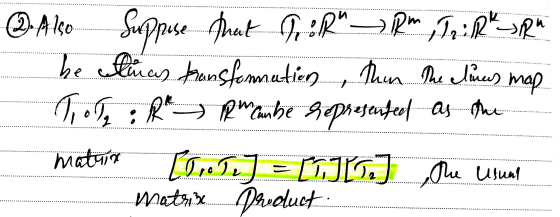 2. Ako Suppi That ProR Rm I: RR be elmas transformation, then the lines map Ti ole : R Raube represented as the matur [1, 5,