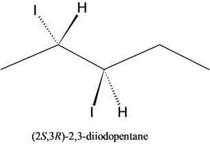н
(2S,3R)-2,3-diiodopentane
I.