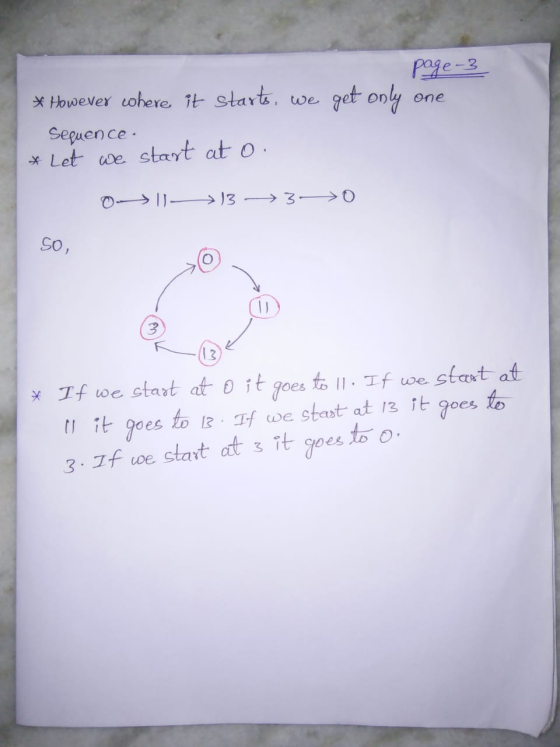 page-3 get only one * However where it starts, we Sequence * Let we start at o. 011330 50 3 2 to ll. If we * If we start at o
